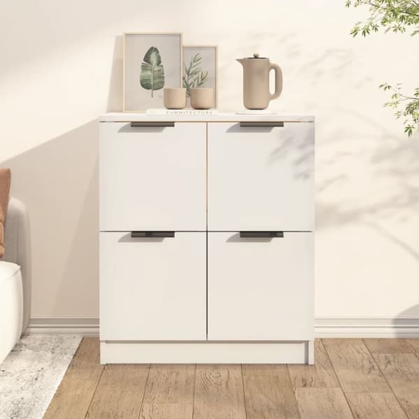vidaXL skænk 60x30x70 cm konstrueret træ hvid -  Skænke