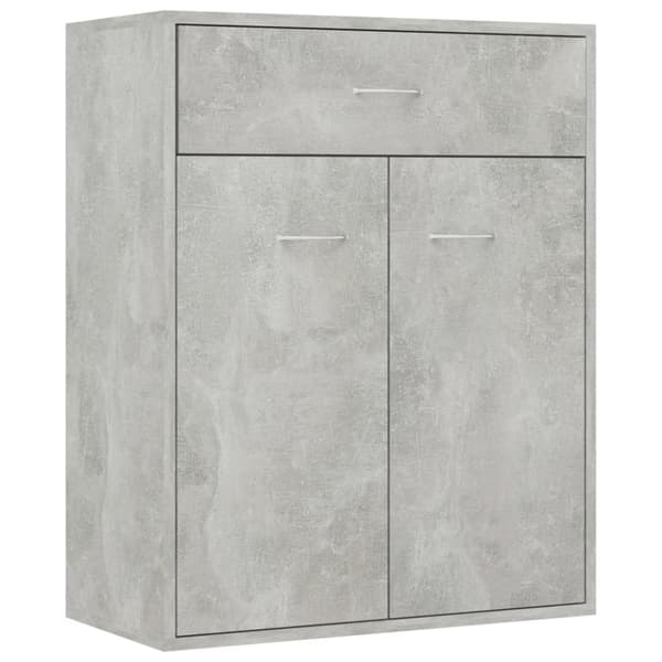 vidaXL skænk 60 x 30 x 75 cm spånplade betongrå - Skænke