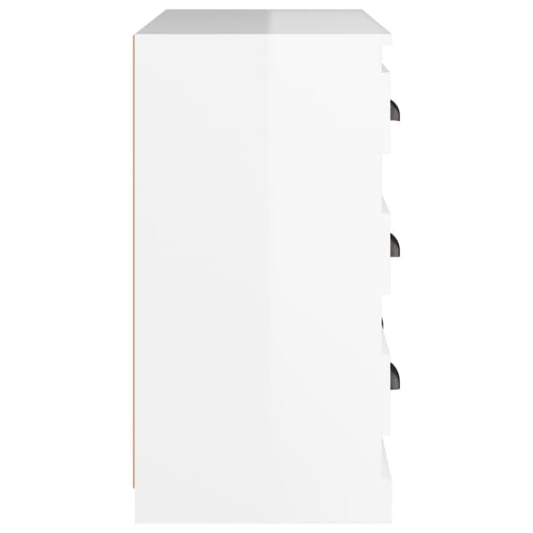vidaXL Senkki korkeakiilto valkoinen 70x35,5x67,5 cm tekninen puu -  Tarjoilupöydät & senkit