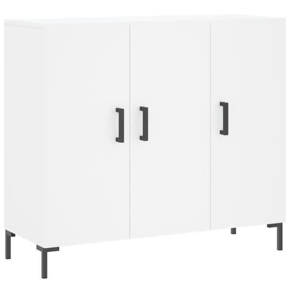 vidaXL Skänk vit 90x34x80 cm konstruerat trä - Skänkar & serveringsbord
