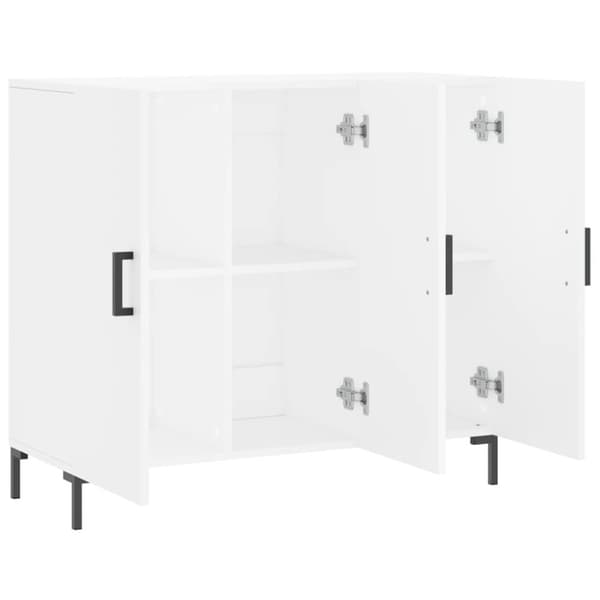 vidaXL Skänk vit 90x34x80 cm konstruerat trä - Skänkar & serveringsbord