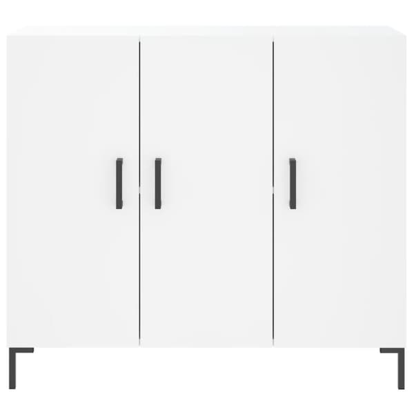 vidaXL Skänk vit 90x34x80 cm konstruerat trä - Skänkar & serveringsbord