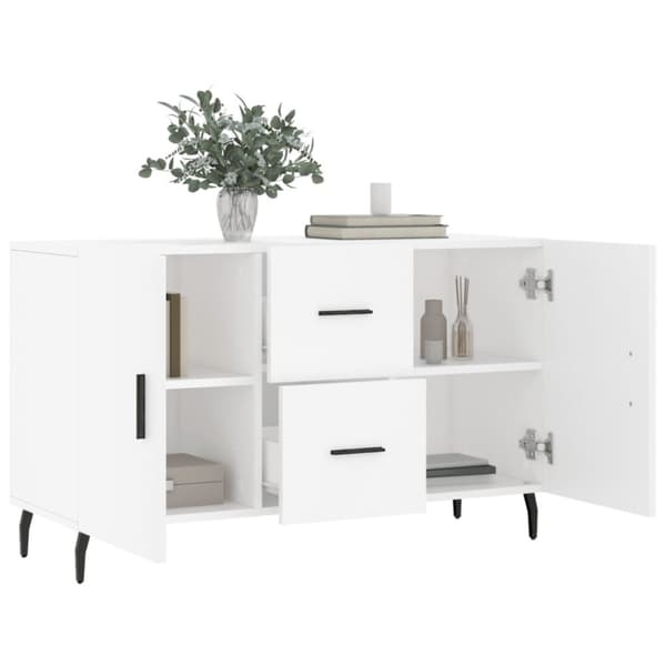 vidaXL skænk 100x36x60 cm konstrueret træ hvid -  Skænke