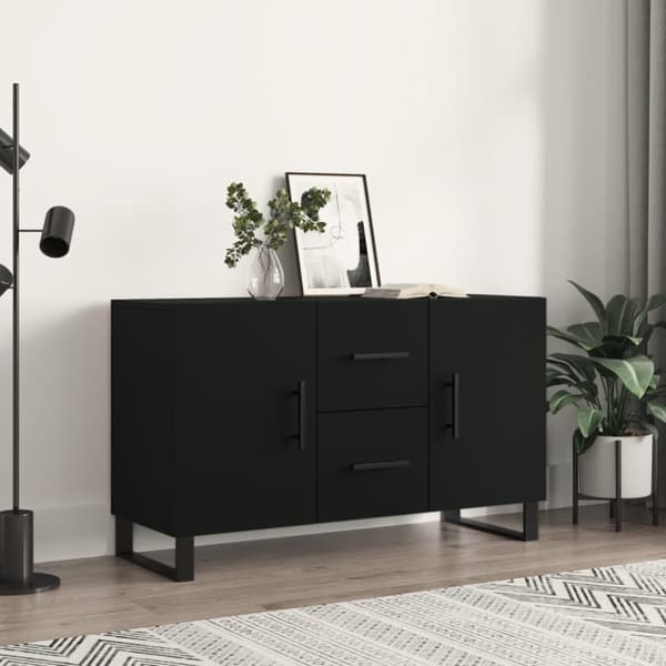 vidaXL skænk 100x36x60 cm konstrueret træ sort -  Skænke