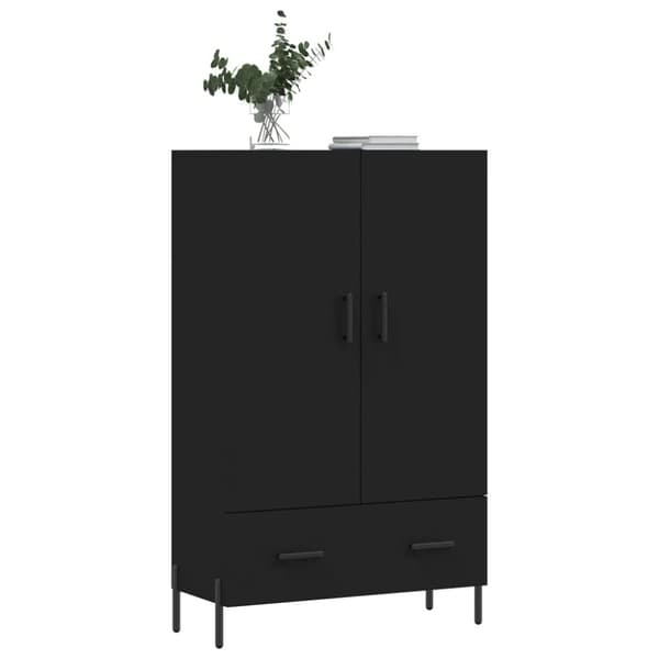 vidaXL skab 69,5x31x115 cm konstrueret træ sort - Skænke