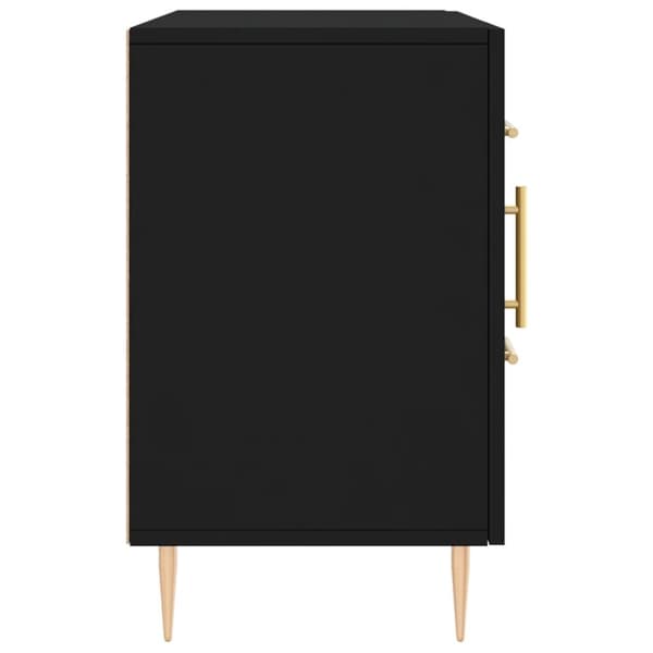 vidaXL Senkki musta 100x36x60 cm tekninen puu - Tarjoilupöydät & senkit