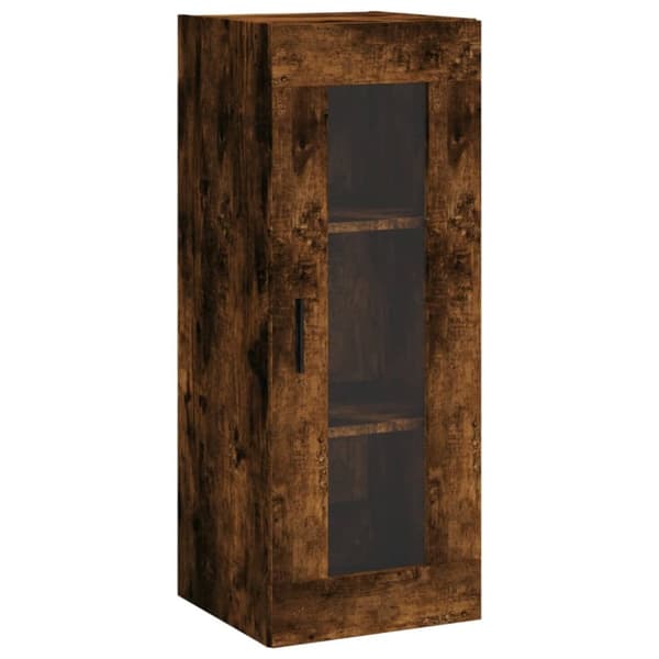 vidaXL vægskab 34,5x34x90 cm røget egetræsfarve -  Skænke