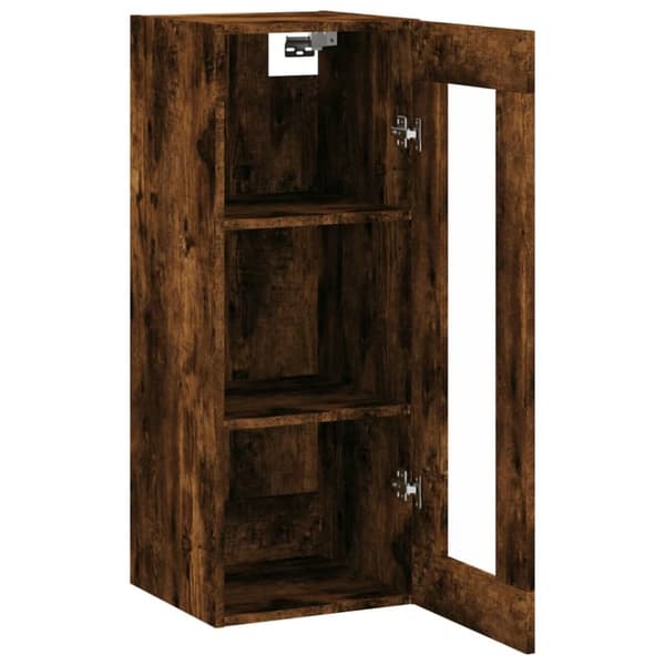 vidaXL vægskab 34,5x34x90 cm røget egetræsfarve -  Skænke