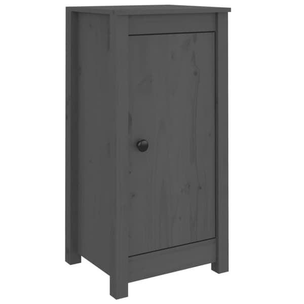 vidaXL Senkit 2 kpl harmaa 40x35x80 cm täysi mänty - Tarjoilupöydät & senkit