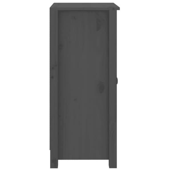 vidaXL Senkit 2 kpl harmaa 40x35x80 cm täysi mänty - Tarjoilupöydät & senkit