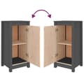 Pikkukuva 8 / 11: vidaXL Senkit 2 kpl harmaa 40x35x80 cm täysi mänty -  Tarjoilupöydät & senkit