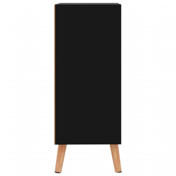 vidaXL skænk 60x30x72 cm konstrueret træ sort højglans - Skænke