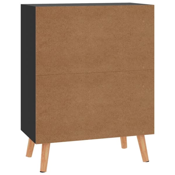vidaXL skænk 60x30x72 cm konstrueret træ sort højglans - Skænke