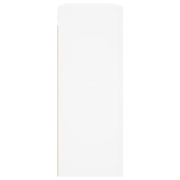 vidaXL Seinäkiinnitettävä kaappi valkoinen 69,5x34x90 cm tekninen puu - Tarjoilupöydät & senkit