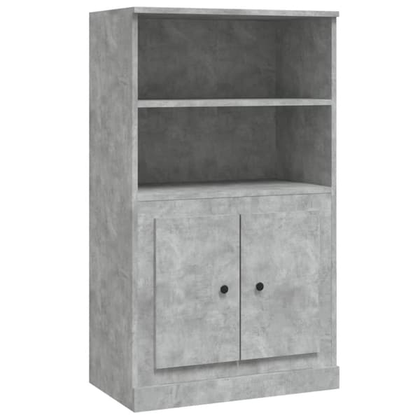 vidaXL Skåp betonggrå 60x35,5x103,5 cm konstruerat trä - Skänkar & serveringsbord