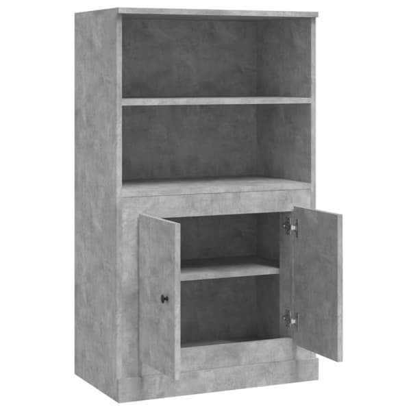 vidaXL Skåp betonggrå 60x35,5x103,5 cm konstruerat trä - Skänkar & serveringsbord