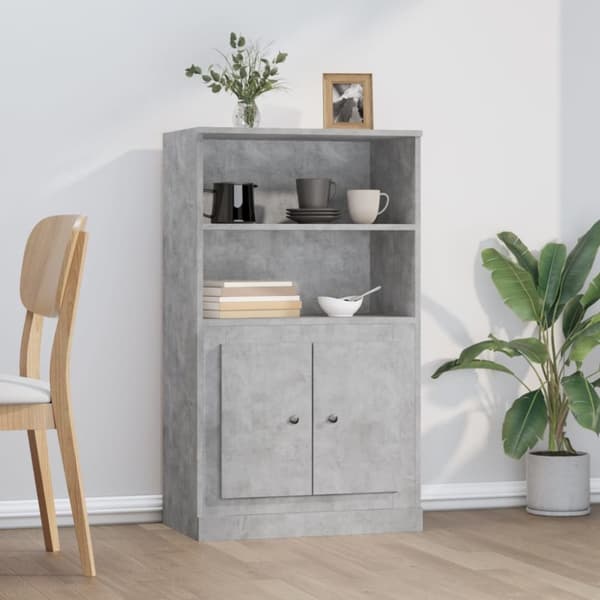 vidaXL Skåp betonggrå 60x35,5x103,5 cm konstruerat trä -  Skänkar & serveringsbord