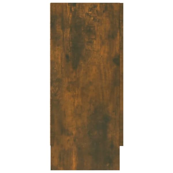 vidaXL Vitriinikaappi savutammi 120x30,5x70 cm tekninen puu -  Tarjoilupöydät & senkit