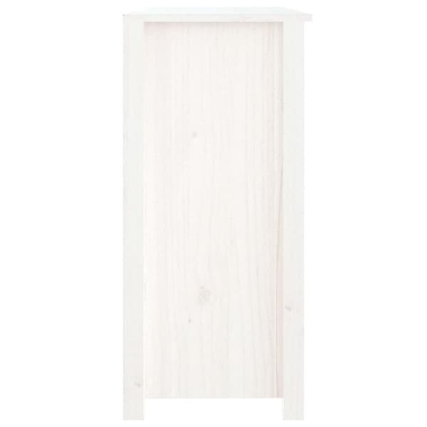 vidaXL Skänk vit 100x35x74 cm massiv furu - Skänkar & serveringsbord