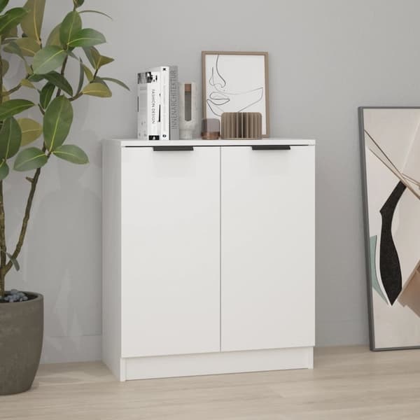 vidaXL skænk 60x30x70 cm konstrueret træ hvid -  Skænke