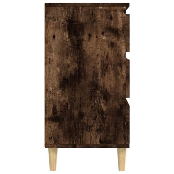 vidaXL skænk 60x35x70 cm konstrueret træ røget egetræsfarve -  Skænke