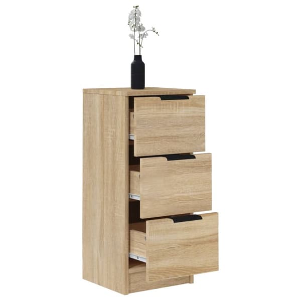 vidaXL Senkit 2 kpl Sonoma-tammi 30x30x70 cm tekninen puu - Tarjoilupöydät & senkit