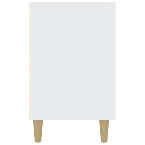 vidaXL Senkki valkoinen 100x36x60 cm tekninen puu - Tarjoilupöydät & senkit