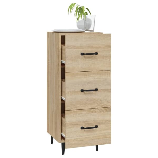 vidaXL Skänk sonoma-ek 34,5x34x90 cm konstruerat trä -  Skänkar & serveringsbord