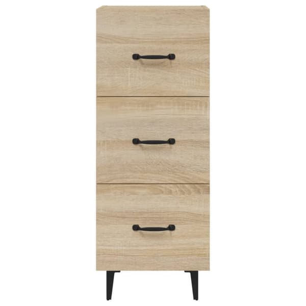 vidaXL Skänk sonoma-ek 34,5x34x90 cm konstruerat trä - Skänkar & serveringsbord