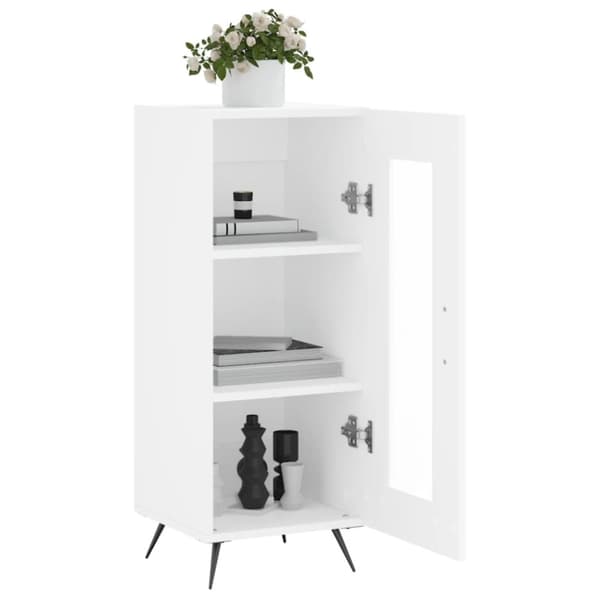 vidaXL skænk 34,5x34x90 cm konstrueret træ hvid - Skænke