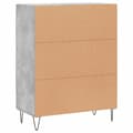 Pikkukuva 9 / 11: vidaXL Senkki betoninharmaa 69,5x34x90 cm tekninen puu -  Tarjoilupöydät & senkit