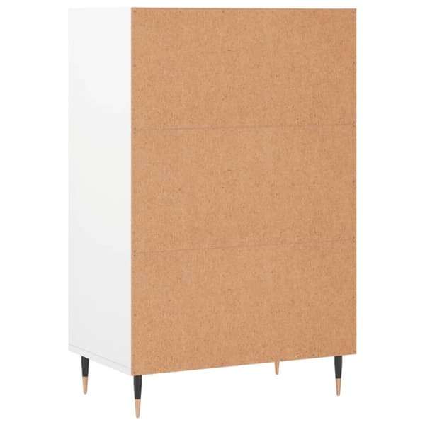 vidaXL skab 57x35x90 cm konstrueret træ hvid højglans -  Skænke