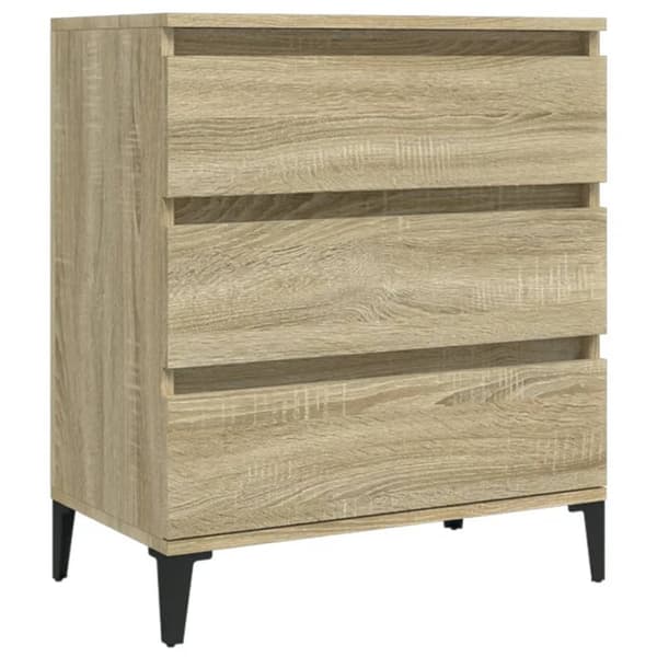 vidaXL Senkki Sonoma tammi 60x35x70 cm tekninen puu - Tarjoilupöydät & senkit