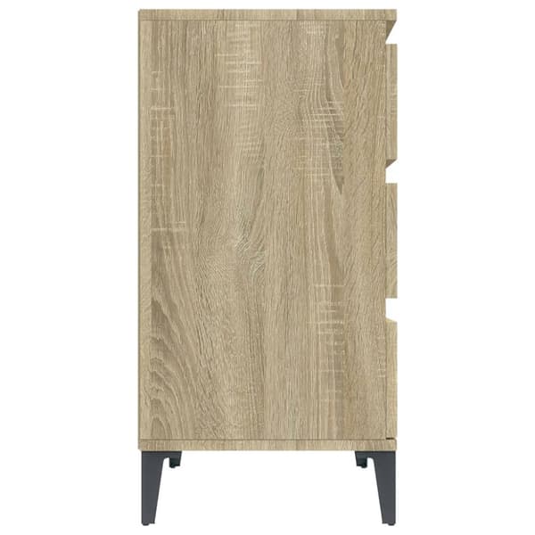 vidaXL Senkki Sonoma tammi 60x35x70 cm tekninen puu - Tarjoilupöydät & senkit