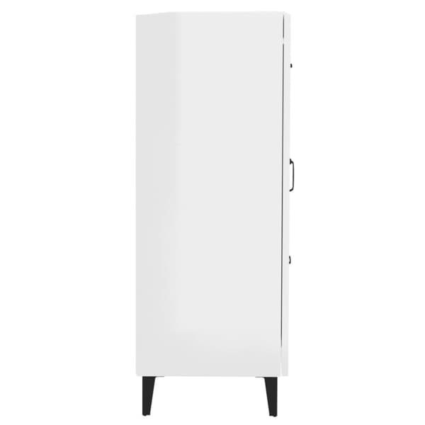 vidaXL Skänk vit högglans 69,5x34x90 cm konstruerat trä -  Skänkar & serveringsbord