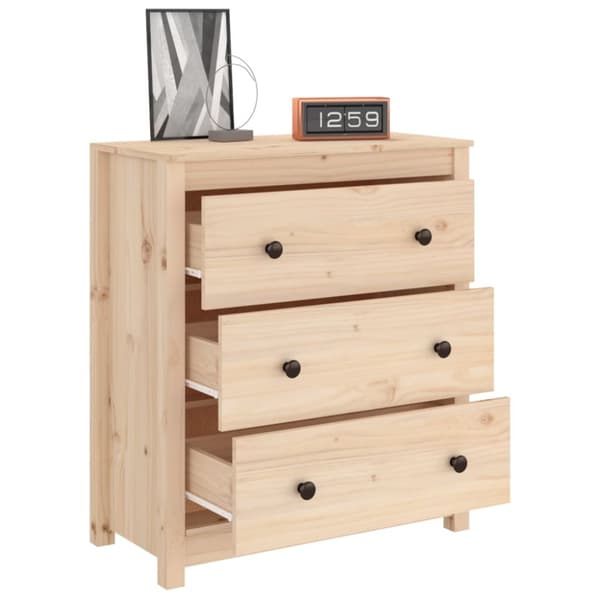 vidaXL Senkki 70x35x80 cm täysi mänty - Tarjoilupöydät & senkit