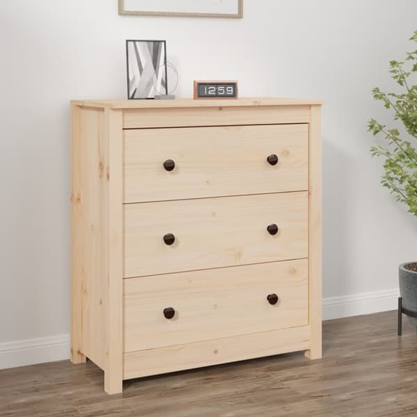 vidaXL Senkki 70x35x80 cm täysi mänty - Tarjoilupöydät & senkit