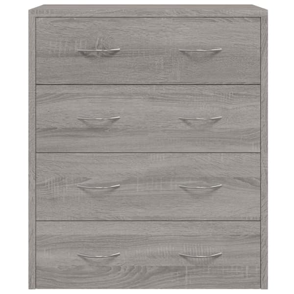 vidaXL Skänk med 4 lådor 60x30,5x71 cm grå sonoma -  Skänkar & serveringsbord