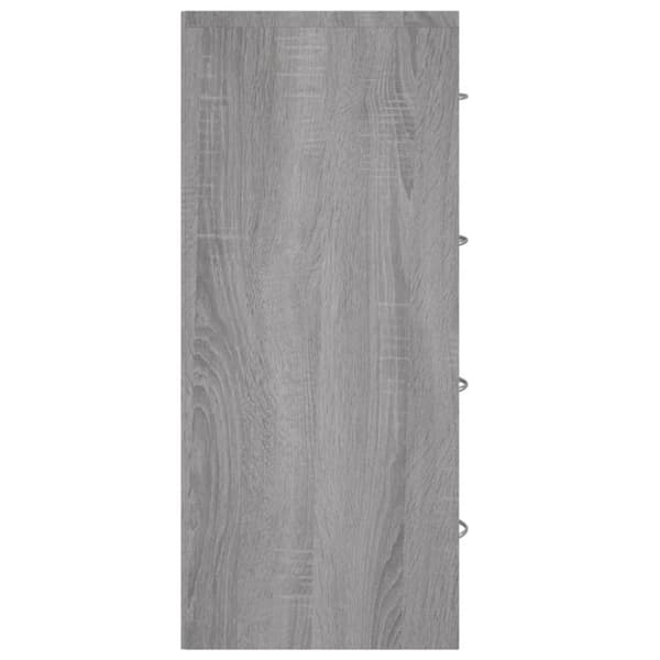 vidaXL Skänk med 4 lådor 60x30,5x71 cm grå sonoma -  Skänkar & serveringsbord