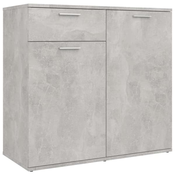 vidaXL Senkki betoninharmaa 80x36x75 cm tekninen puu - Tarjoilupöydät & senkit