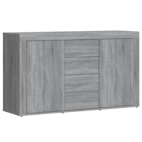 vidaXL Senkki harmaa Sonoma 120x36x69 cm tekninen puu - Tarjoilupöydät & senkit