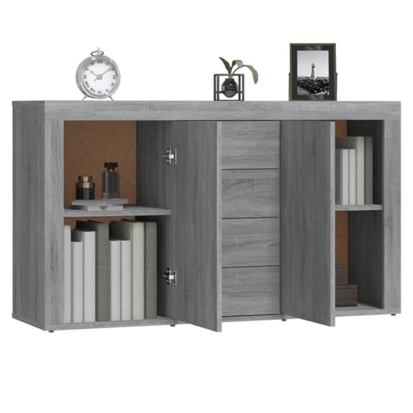 vidaXL Senkki harmaa Sonoma 120x36x69 cm tekninen puu -  Tarjoilupöydät & senkit