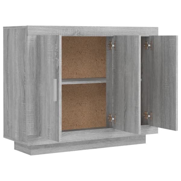 vidaXL Senkki harmaa Sonoma 92x35x75 cm tekninen puu -  Tarjoilupöydät & senkit