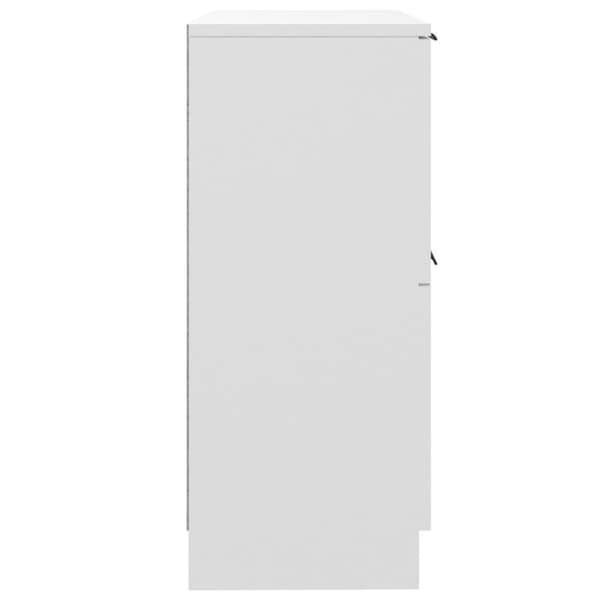 vidaXL skænke 2 stk. 30x30x70 cm konstrueret træ hvid - Skænke