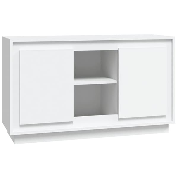 vidaXL Byrå vit 102x35x60 cm konstruerat trä - Skänkar & serveringsbord