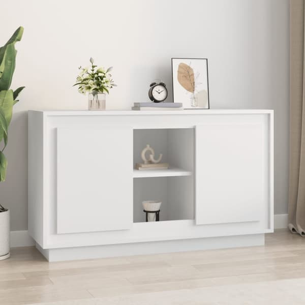 vidaXL Byrå vit 102x35x60 cm konstruerat trä -  Skänkar & serveringsbord
