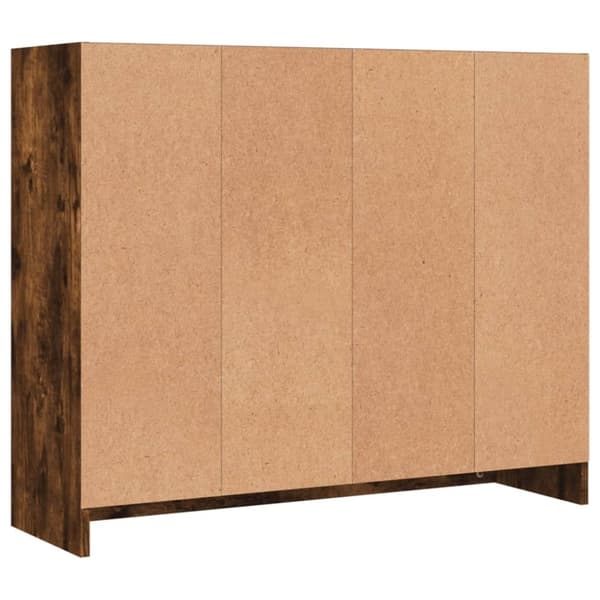 vidaXL skab 91x28x75 cm konstrueret træ røget egetræsfarve - Skænke
