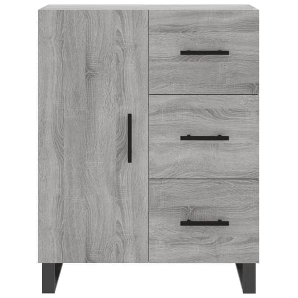 vidaXL Kaappi harmaa Sonoma 69,5x34x180 cm tekninen puu - Tarjoilupöydät & senkit