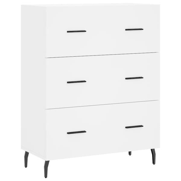 vidaXL skænk 69,5x34x90 cm konstrueret træ hvid -  Skænke