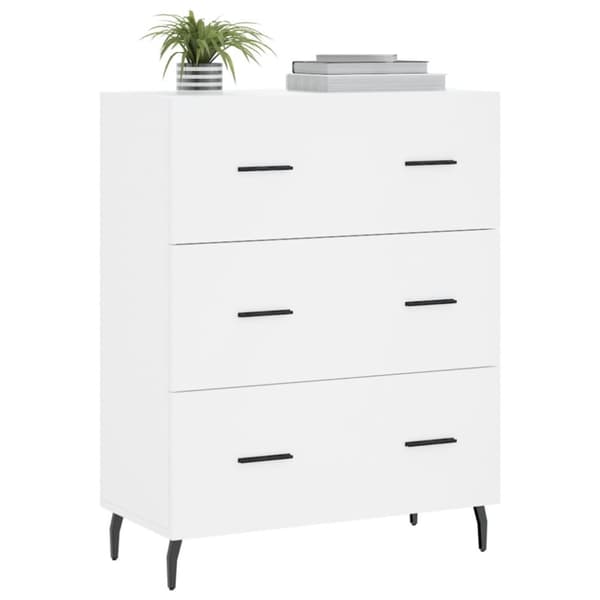 vidaXL skænk 69,5x34x90 cm konstrueret træ hvid -  Skænke